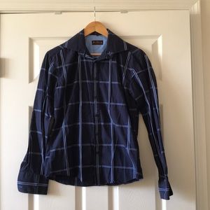 Ben Sherman Navy Plaid Button Down